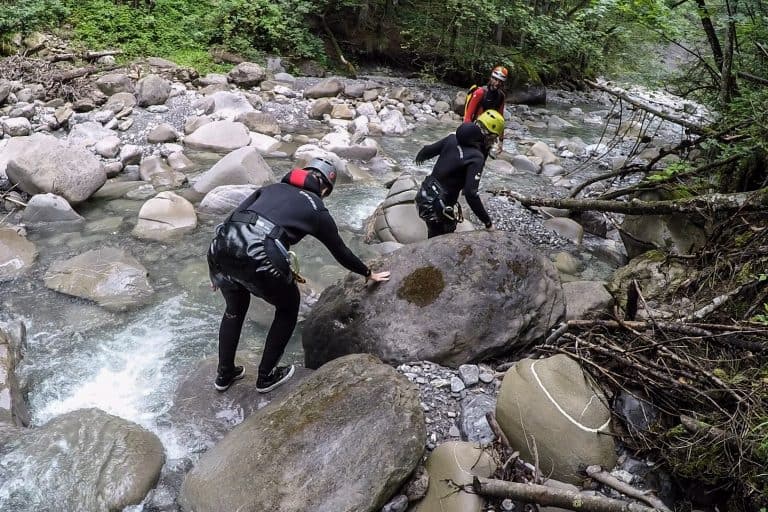 Vorarlberg Austria Alpine Hiking To Canyon Underworld In Bregenzerwald